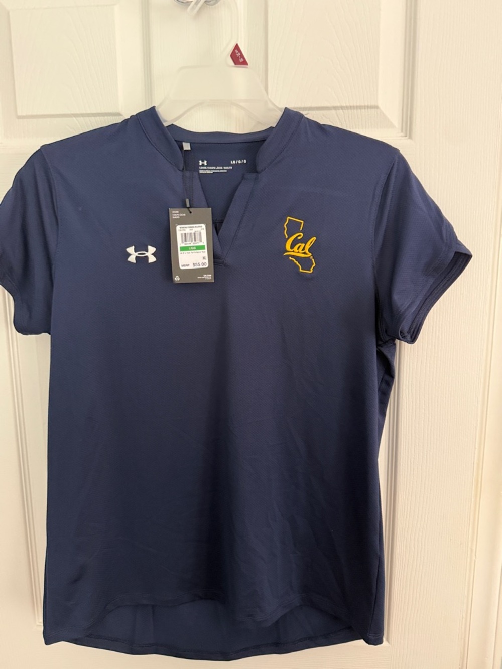 Under Armour Navy & Gold Cal Logo Performance Shirt